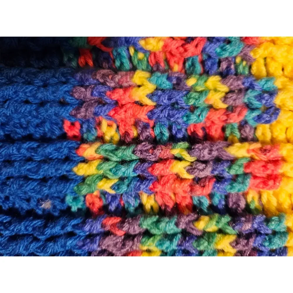 Handmade crochet throw